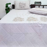 Fabby Decor Designer Embroidered king Size Bed Sheets