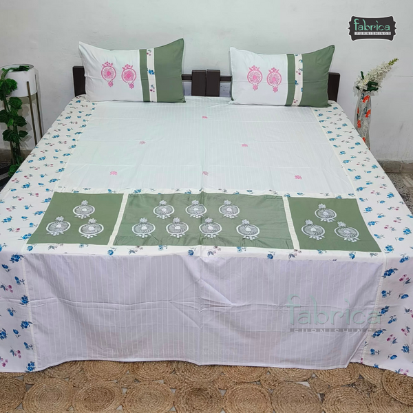 Decor Designer Embroidered  king Size Bed Sheets