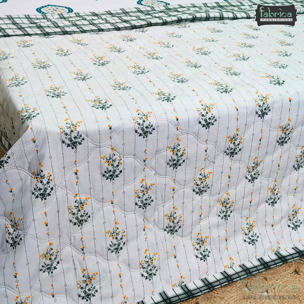 Floral Double Bed Printed Comforter(Quilt)