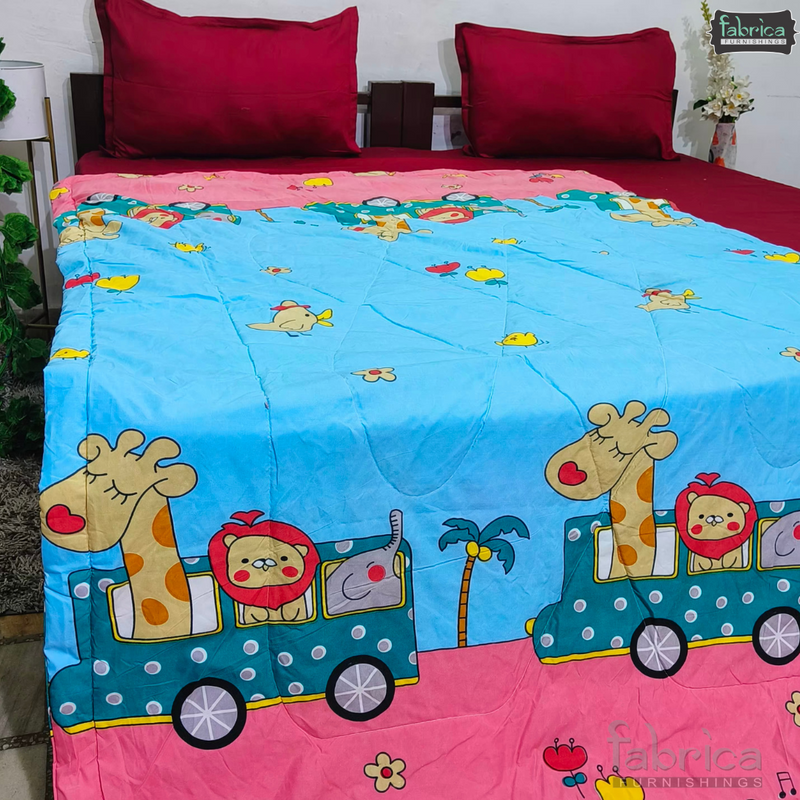 Cartoon Print Single bed Comforter(Quilt)