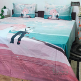 Fab Decor Pure Cotton Digital Print Super Kingsize Bedsheet (400TC)