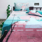 Fab Decor Pure Cotton Digital Print Super Kingsize Bedsheet (400TC)