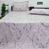 Floral Bliss King Size Pure Cotton Printed Bedsheet Set