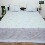 Floral Bliss King Size Pure Cotton Printed Bedsheet Set