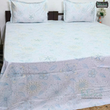 Floral Bliss King Size Pure Cotton Printed Bedsheet Set