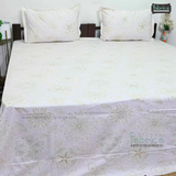 Floral Bliss King Size Pure Cotton Printed Bedsheet Set