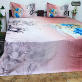 Fab Decor Pure Cotton Digital Print Super Kingsize Bedsheet (400TC)