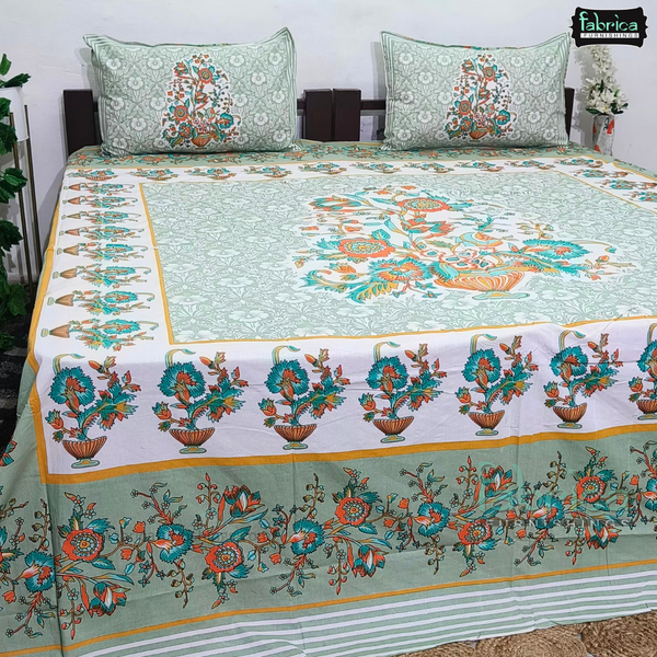 MAHARANI MAGIC KING SIZE PURE COTTON PRINTED BEDSHEET