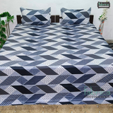 Procian premium pure cotton printed king size bedsheet