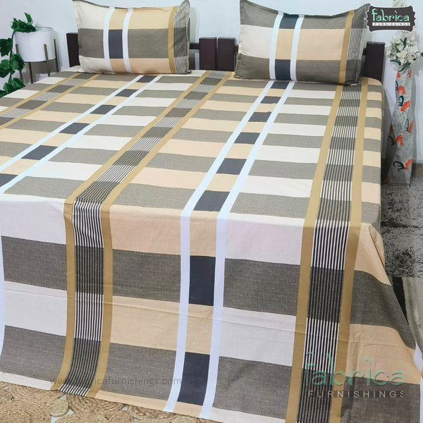 procian premium pure cotton printed king size bedsheet