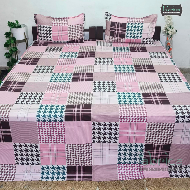 procian premium pure cotton printed king size bedsheet