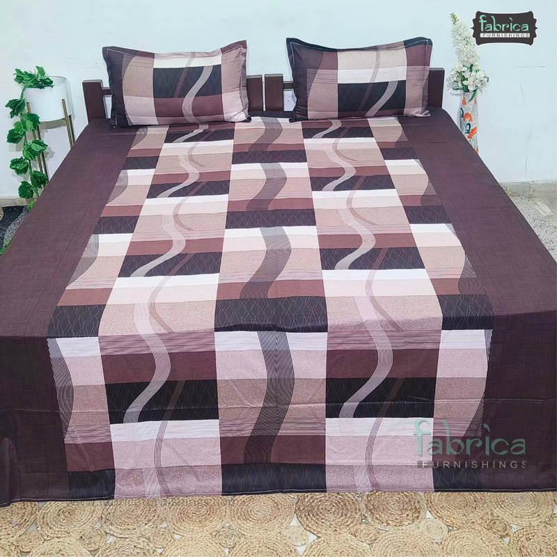 procian premium pure cotton printed king size bedsheet