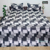 procian premium pure cotton printed king size bedsheet