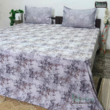 Petals Perra King Size Pure Cotton  Printed Bedsheet Set