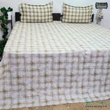 Petals Perra King Size Pure Cotton  Printed Bedsheet Set