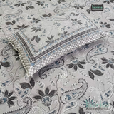 Rajwada Print King Size Pure Cotton King Size Bedsheet