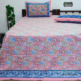 Rajwada Print King Size Pure Cotton King Size Bedsheet