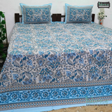 Rajwada Print King Size Pure Cotton King Size Bedsheet