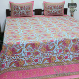 Rajwada Print King Size Pure Cotton King Size Bedsheet