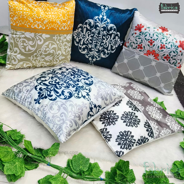 Anita's Royal Digital  Cushion Covers (SET OF 5).