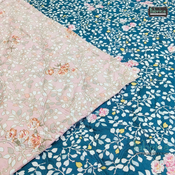 Floral Double Bed Printed Comforter(Quilt)