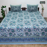 Rajwada Print King Size Pure Cotton King Size Bedsheet