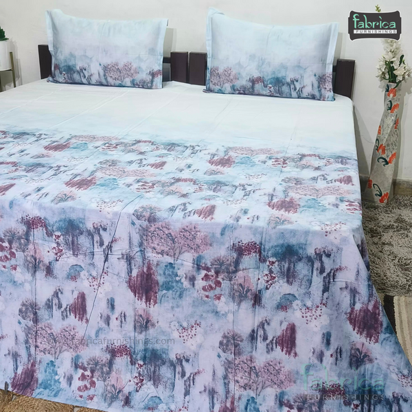 STELLA PURE COTTON KING SIZE TIE & DYE BEDSHEET