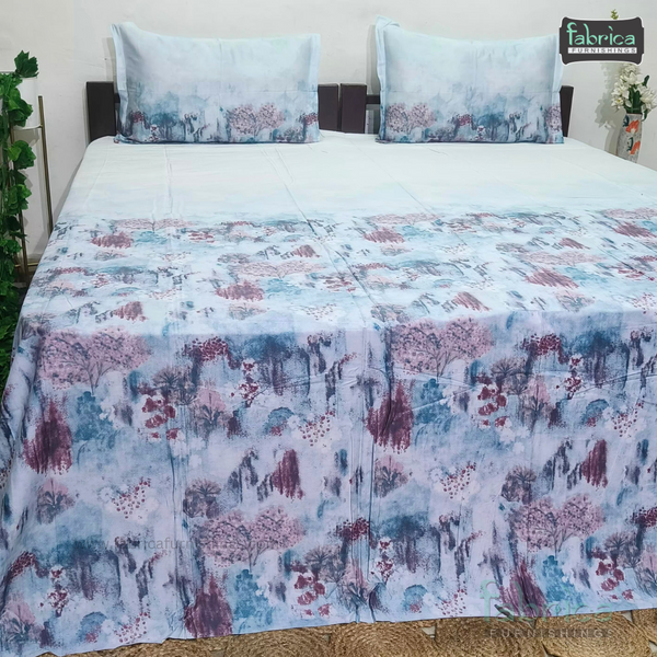 STELLA PURE COTTON KING SIZE TIE & DYE BEDSHEET