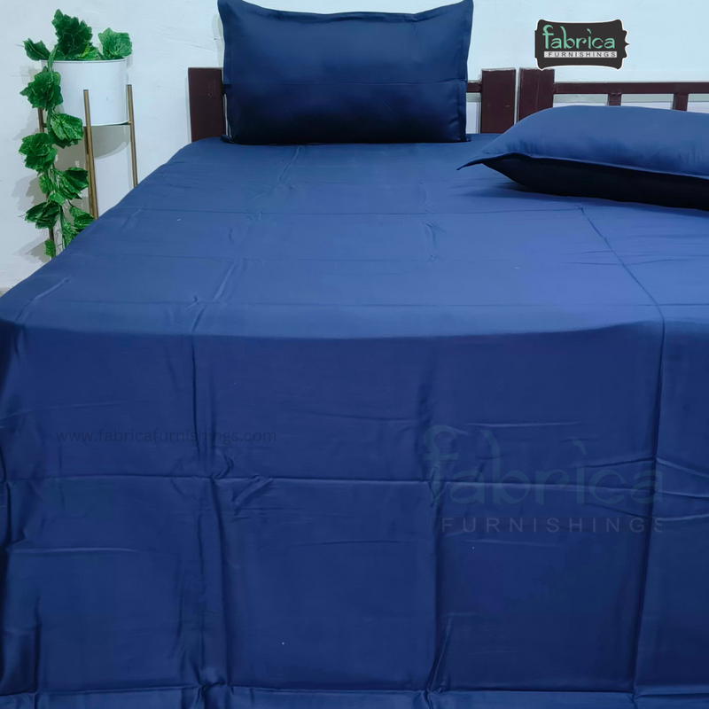 Solid Color Pure Cotton King Size Premium Bedsheet