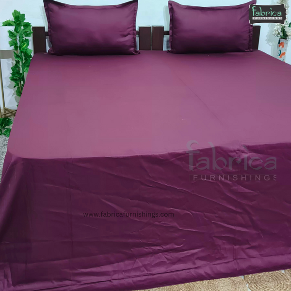 Solid Color Pure Cotton King Size Premium Bedsheet