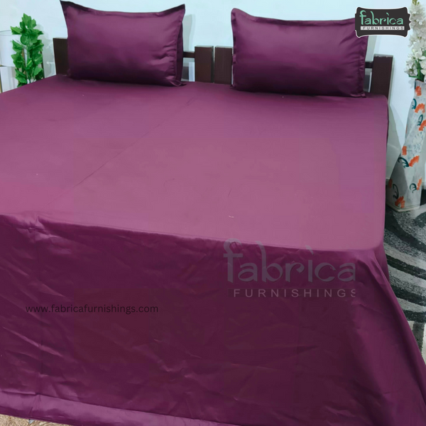 Solid Color Pure Cotton King Size Premium Bedsheet