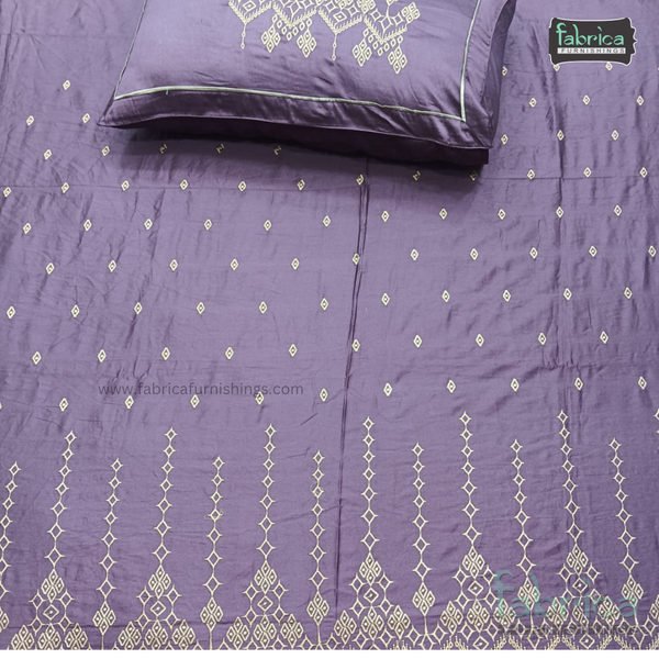 Luxury  Designer Cotton Embroider Double Bed Bed Sheets