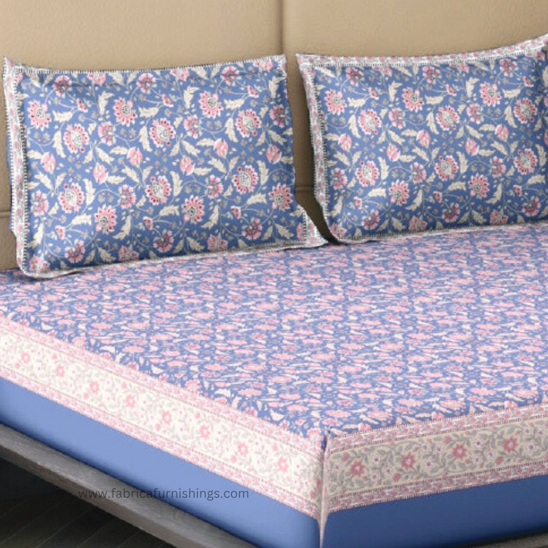 Mughal Utsav Pure Cotton King Size Bedsheet