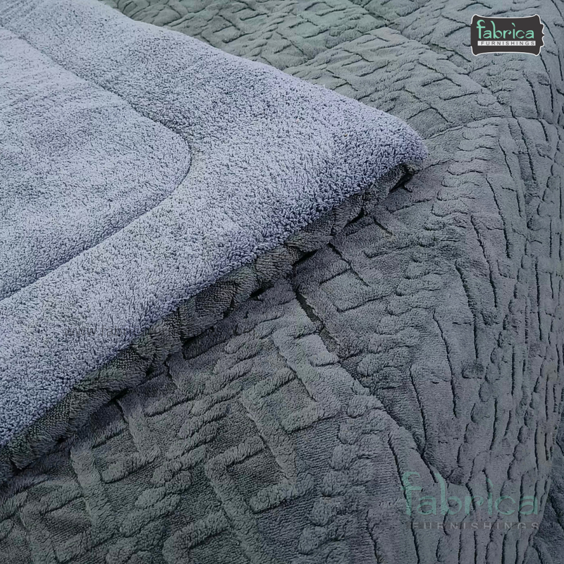 Polar Comfort King Size Solid Embossed Winter Quilts