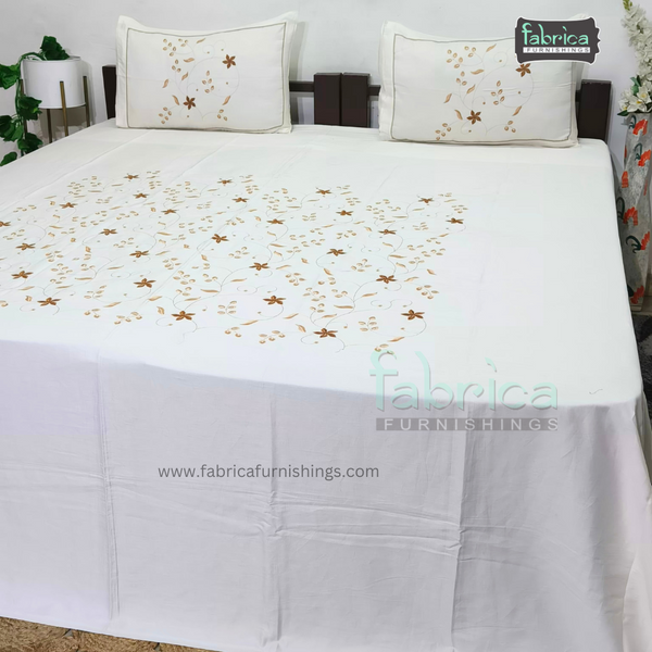 Luxury  Designer Cotton Embroider king size Bed Sheets