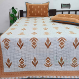 Fabby Handblock Quilted Reversible Pure Cotton Bedcover