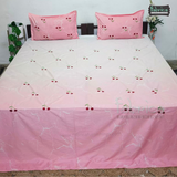 Designer Embrodered Pure Cotton King Size Bedsheet