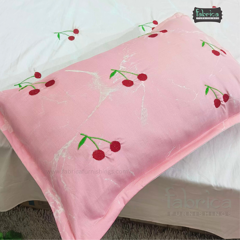 Designer Embrodered Pure Cotton King Size Bedsheet