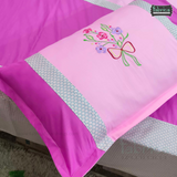 Luxurious Embroidered Pure Cotton King Size Bedsheet