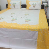 Luxurious Embroidered Pure Cotton King Size Bedsheet