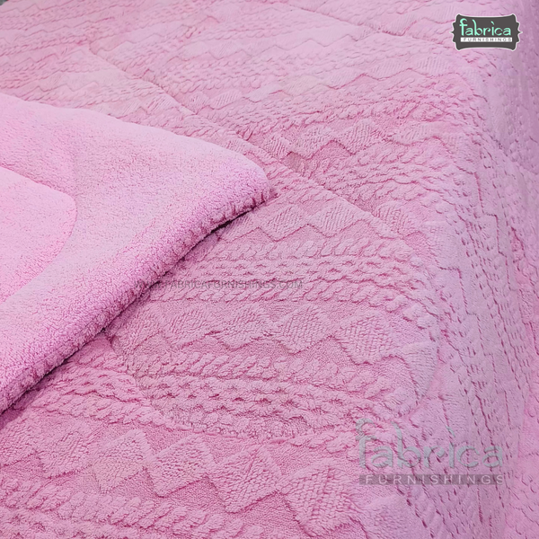 Polar Comfort King Size Solid Embossed Winter Quilts