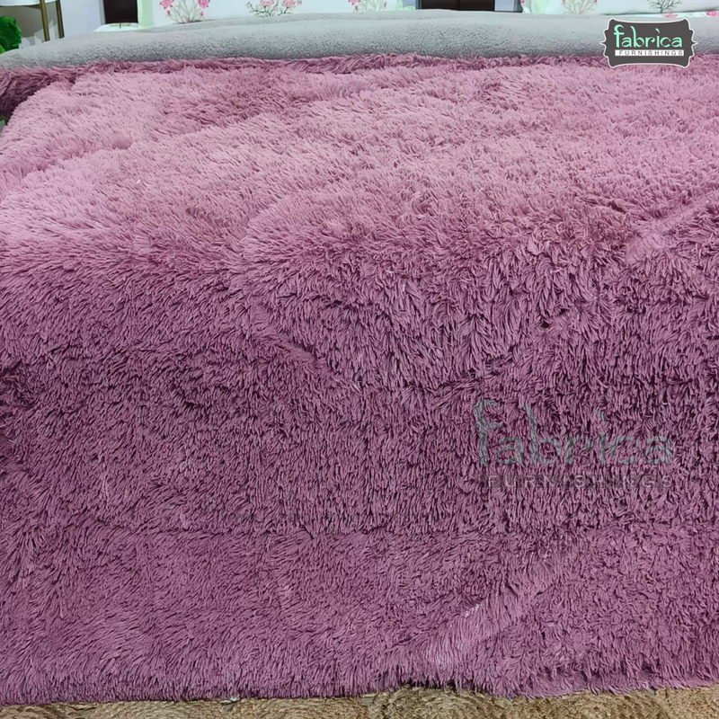 Angora Comfort King Size Solid  Fur Winter Quilts