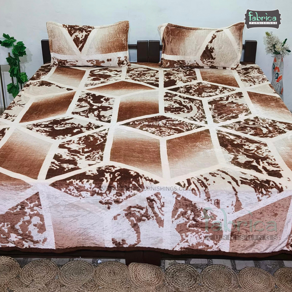 Flano Super Warm King size Winter Bedding Set