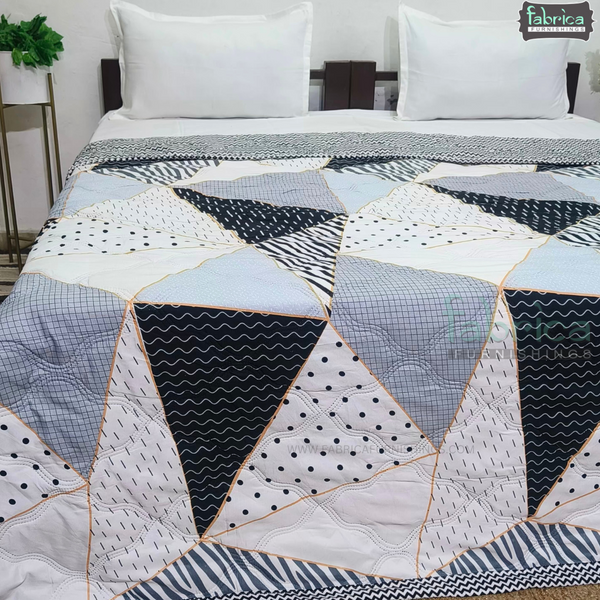 Floral Double Bed Printed Comforter(Quilt)