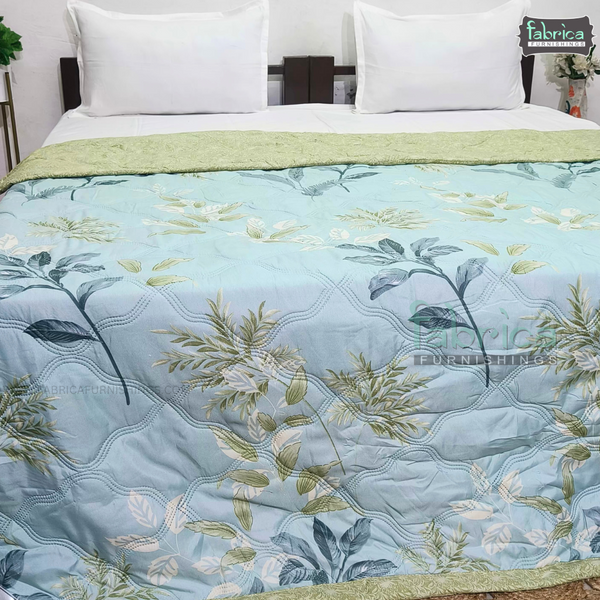 Floral Double Bed Printed Comforter(Quilt)