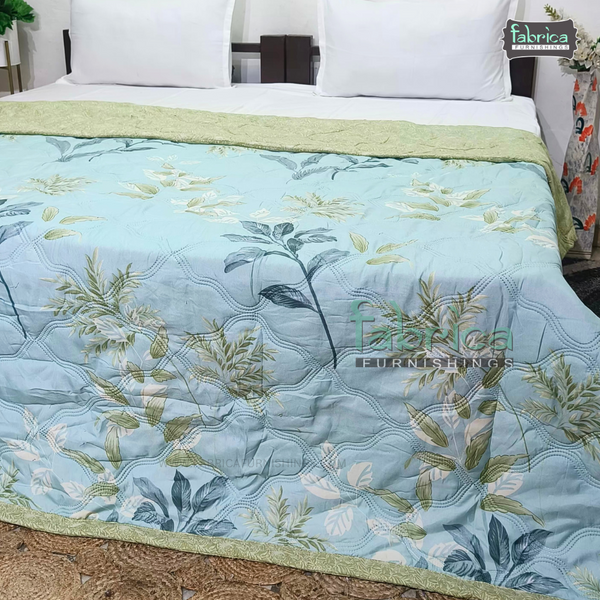 Floral Double Bed Printed Comforter(Quilt)