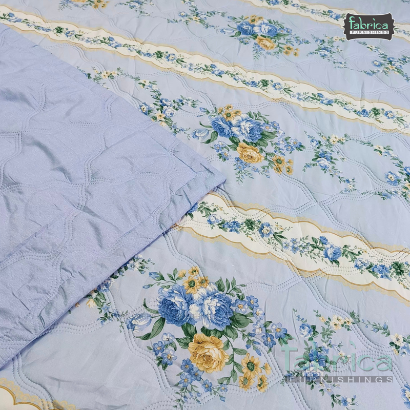 Floral Double Bed Printed Comforter(Quilt)