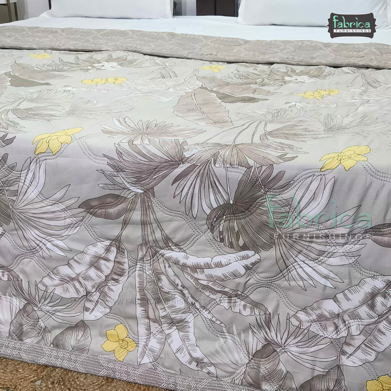 Floral Double Bed Printed Comforter(Quilt)