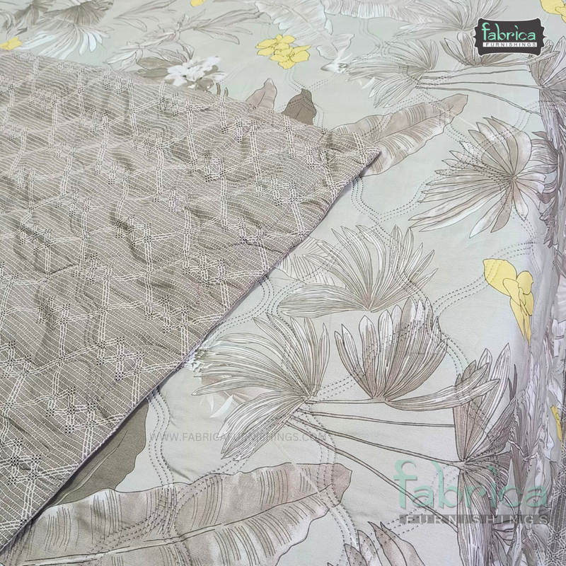 Floral Double Bed Printed Comforter(Quilt)