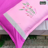 Designer Embroidered Pure Cotton  king Size Bed Sheets